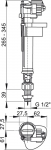 Клапан для унитаза ALKAPLAST A17 1/2" нижняя подводка